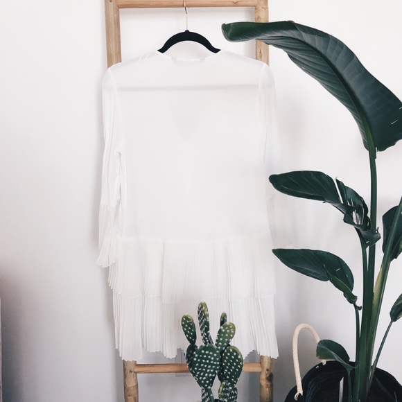 ZARA Pleated Ruffle Tunic/Dress - Picture 5 of 8